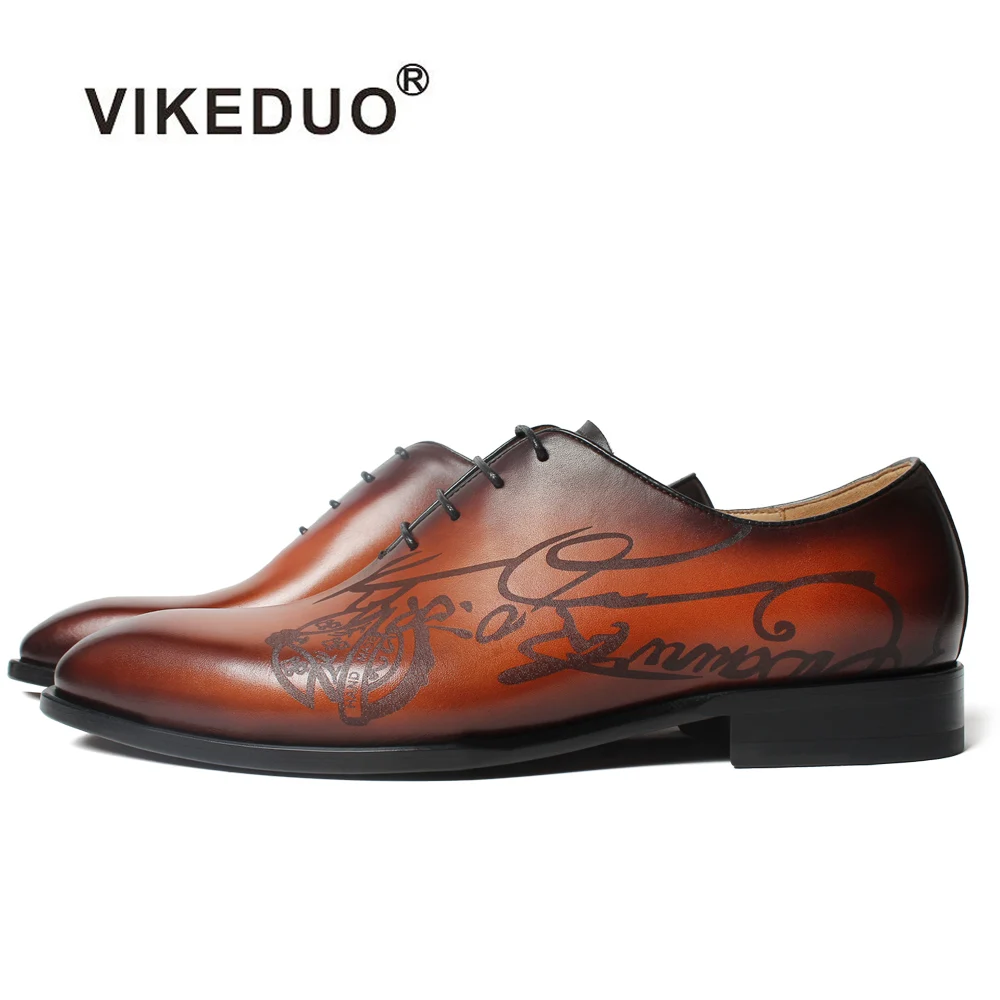 Vikeduo 2019 Handmade Designer Fashion Footwear Luxury Party Wedding Laser Letters Oxford Shoe Genuine Leather Men Dress Shoes Vikeduo 2019 Handmade Designer Fashion Footwear Luxury Party Wedding Laser Letters Oxford Shoe Genuine Leather Men Dress Shoes