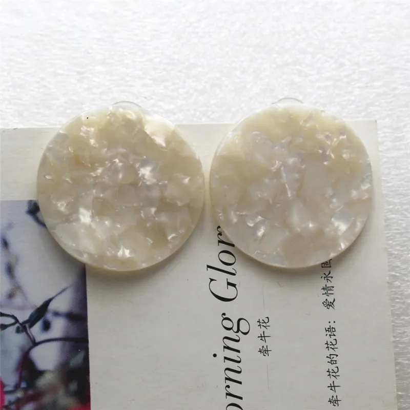 

2017 design fashion brand jewelry simple round earrings wholesale stud earring triangle Imitation pearls earring gift for women