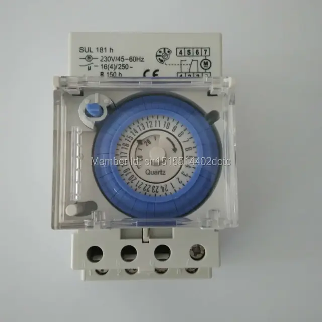 ce sul181h 24 hour mechanical timer time relay switch with batteryce sul181h 24 hour mechanical timer time relay switch with battery mini setting unit 30 minutes ac 220v 16a