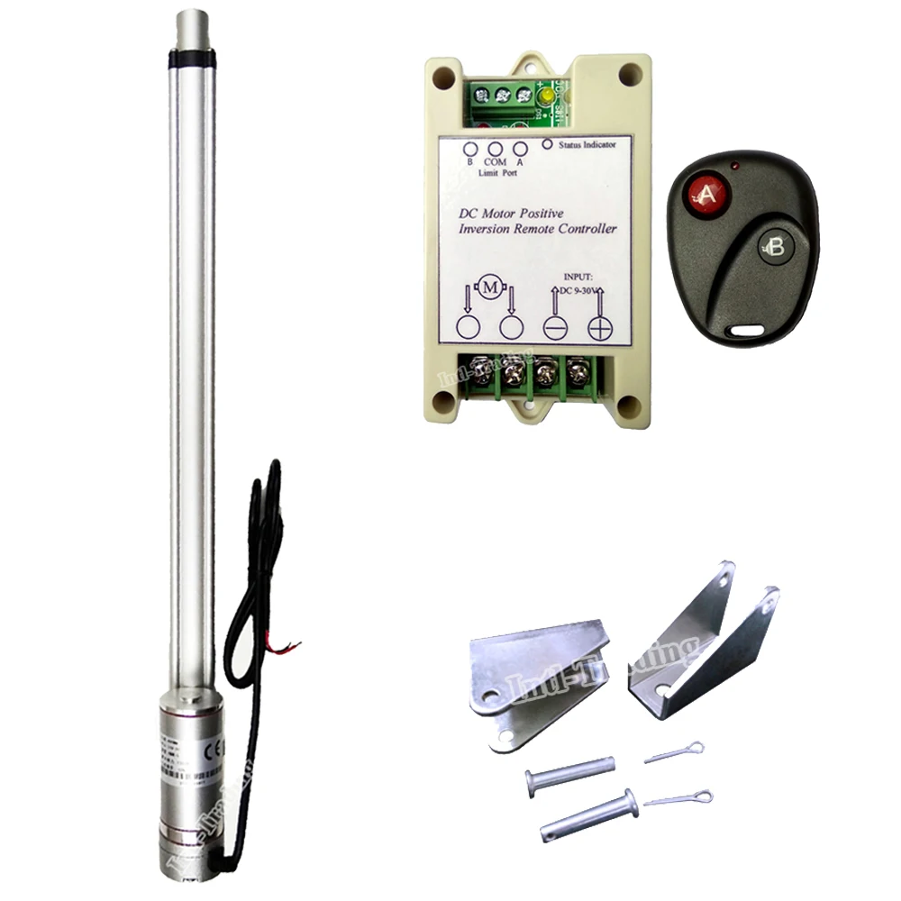 4mm/s Linear Actuator 150KG Load 450mm 18" 12V Electric MotorW