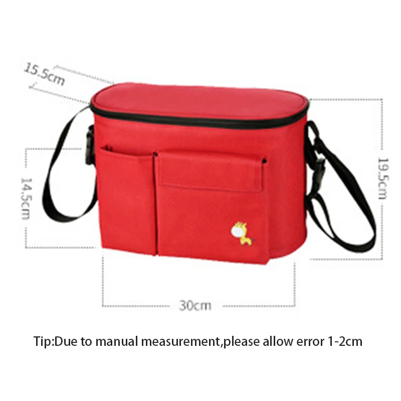 Baby Diaper Thermal Insulation Bag Waterproof Mummy Nappy Maternity Bags Cute Pattern Oxford Stroller Hook Shoulder Bag BB6007 (11)