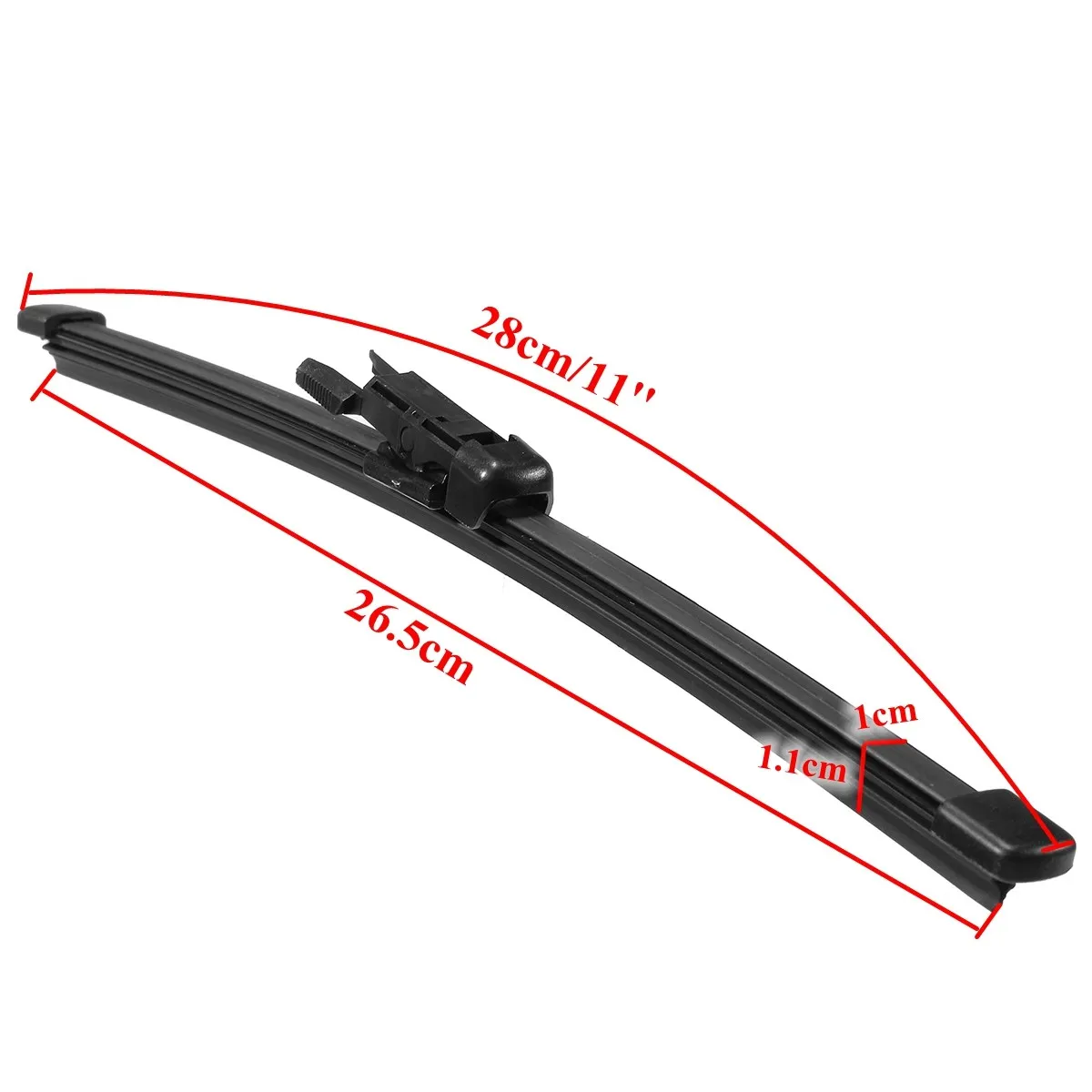 

1pcs 11inch Rubber & Metal Rain Rear Windscreen Wiper Blades For BMW 1 Series E81/E87 2003-2012