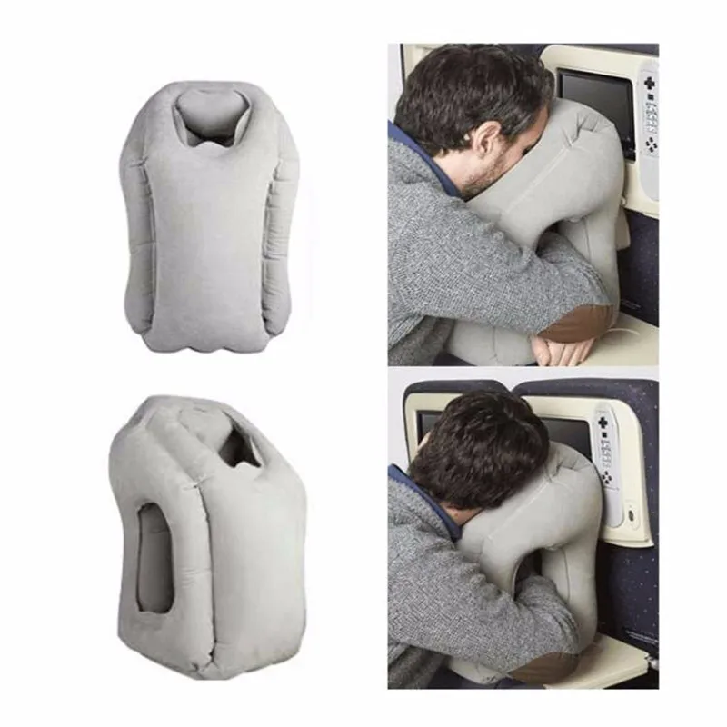 2017 hot sale Multi-function Inflatable Woollip travel outdoor pillow Inflatable Travel on Airplane outdoor Pillow Cushion mat  (7)
