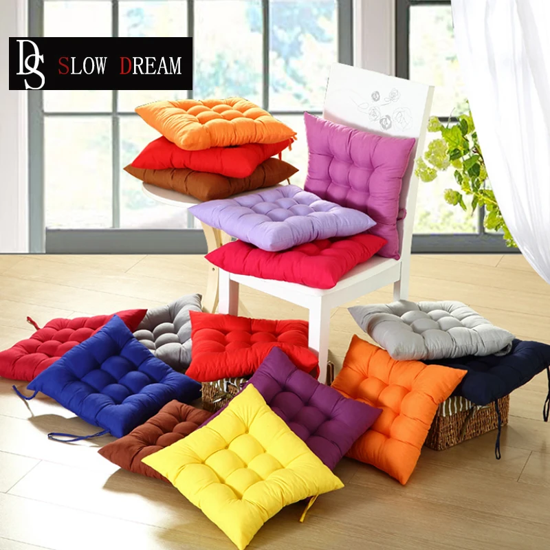 

SLOWDREAM Seat Cushion Decor Back Cushion Square Pillow Modern Solid Printed Fashion Sofa Chair Car Living Room Kitchen Cushion