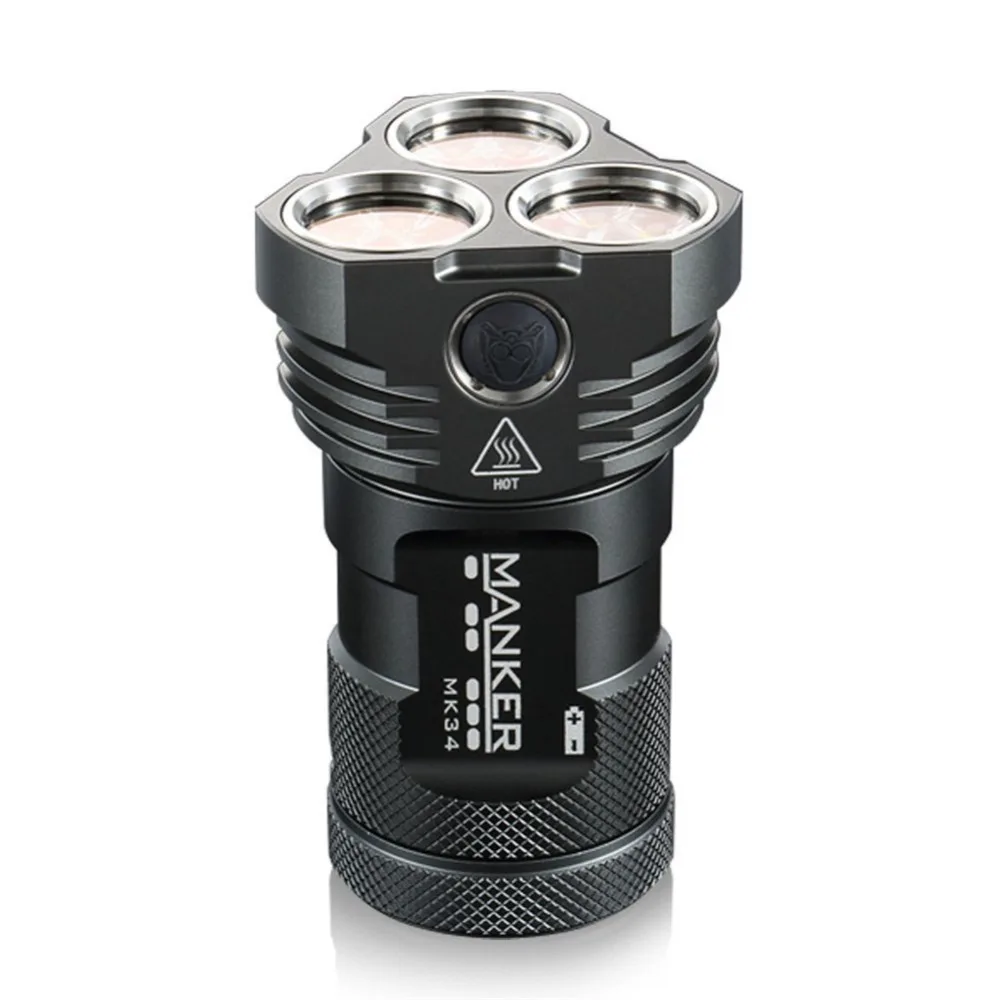  Manker MK34 Powerful Searchlight 8000LM 12x CREE XP-G3 LED / 6500LM 12x Nichia 219B / 219C LED Flas - 32968324555