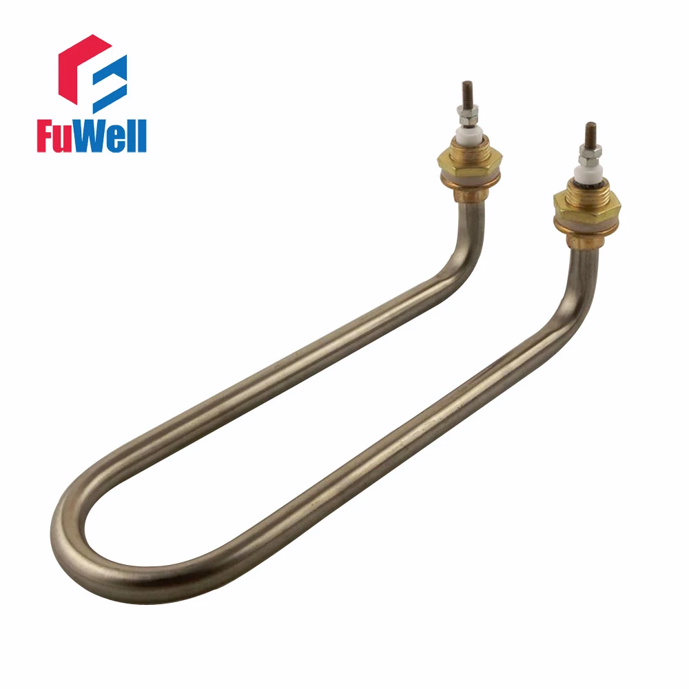 Bending U Shaped Stainless Steel Heating Tube Element 220V 3KW 12mm Tube Dia Electric Water