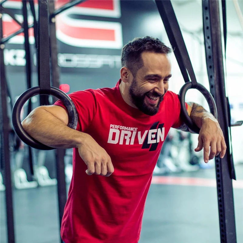 

2018Muscle brothers GYMS cotton Short sleeve t shirt Fitness bodybuilding shirts male Brand tee tops Fashion t-shirt men costume