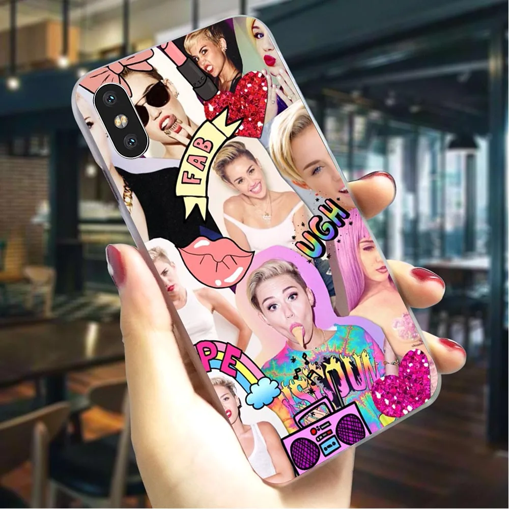

BANGERZ Miley Cyrus Hard Cover for iPhone 7 Plus Pattern Phone Cover for iPhone 8 X Xs Max XR 5 5s se 6 6s 7 Back shell