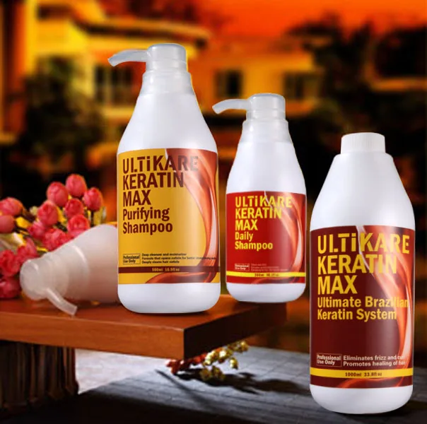 Online 5 Pcs set Purifying Shampoo + 1000 Ml Cokelat 8% S Brasil Keratin Harian Sampo dan Kondisioner + Free Hair besi Datar untuk Rambut