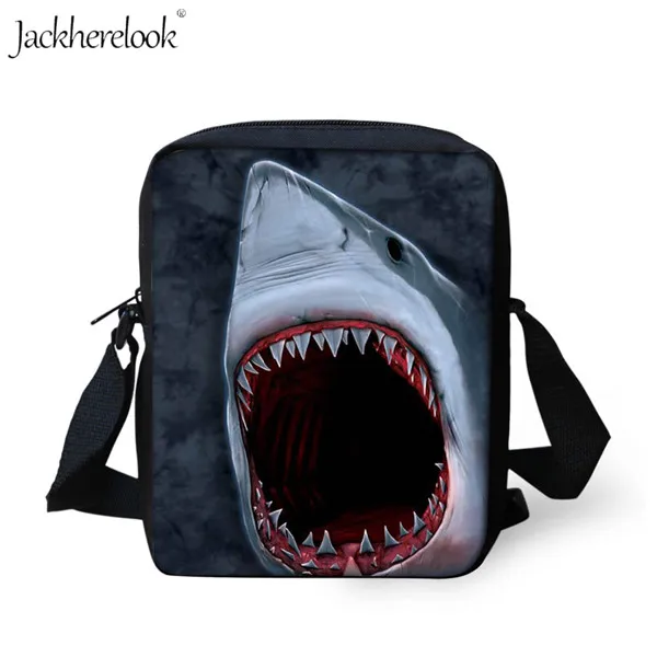 Jackhereook/ детские школьные сумки, 3D рюкзак с принтом морской животные, большая белая акула для мальчиков и девочек, дорожная сумка на плечо - Цвет: HX687E
