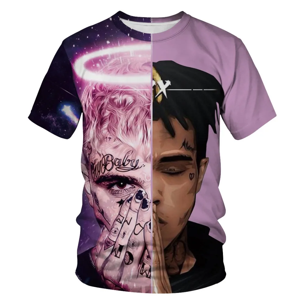 

Super Singer XXXTentacion Rapper Lil Peep 3D Print Tshirt Men/women Rock Streetwear Tee T shirt Boys Cool Design Tshirt Clothes
