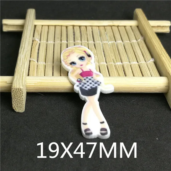19X47 25 шт./партия 19*47 мм мультфильм супер мальчик плоский композитный материал bihaiyuan - Цвет: 19X47