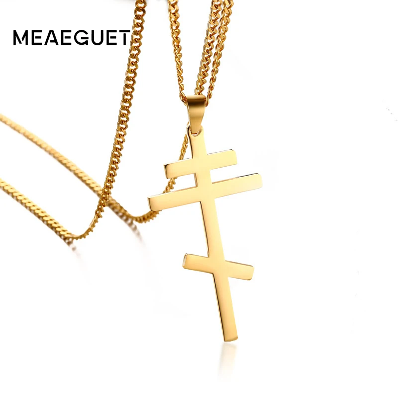 Meaeguet русский православный крест кулон для Для мужчин женщин христианское