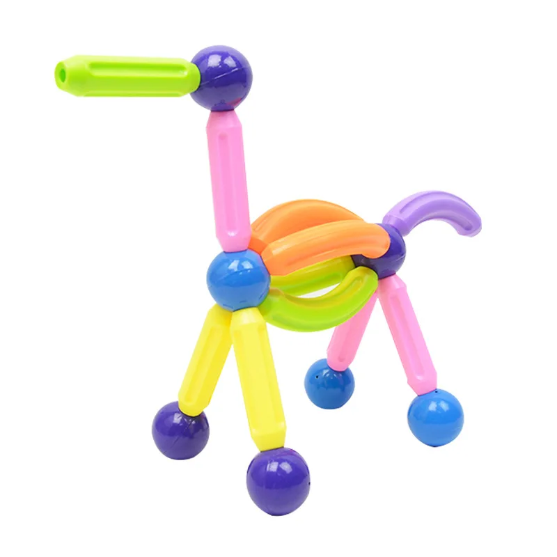 

32PCS Intelligent Magnetic Rod Building Blocks Early Childhood Magnetic Bar DIY Variety Models Changeable Toys for children gift