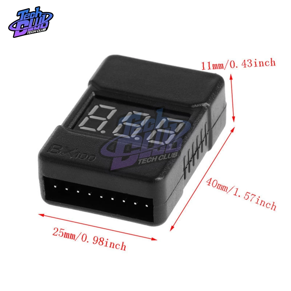 Тестер напряжения батареи Lipo BX100 1 8S электронный измеритель нагрузки/низкого