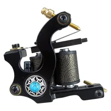 New Tattoo Machine Handmade Taty Coil Gun 10 Wraps Supplies MZZA01-1