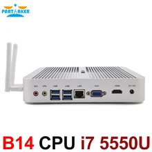 Partaker Nettop B2 Core i7 5500U i7 5550U HD Graphics 6000 16GB 512GB SSD WIFI mini pc windows Computer office