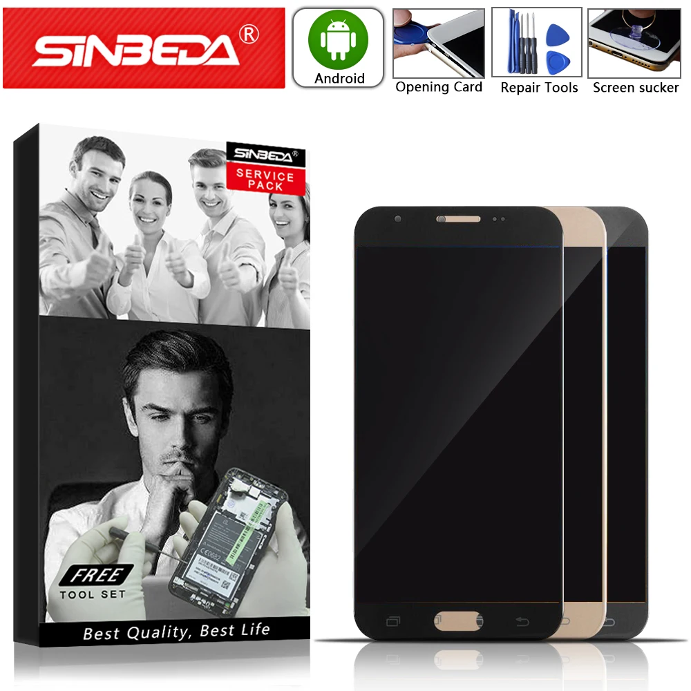 

5.0" Sinbeda For SAMSUNG Galaxy J3 Prime 2017 LCD Display Screen Touch Digitizer For SAMSUNG J327 LCD J3 2017 LCD J327 Display @