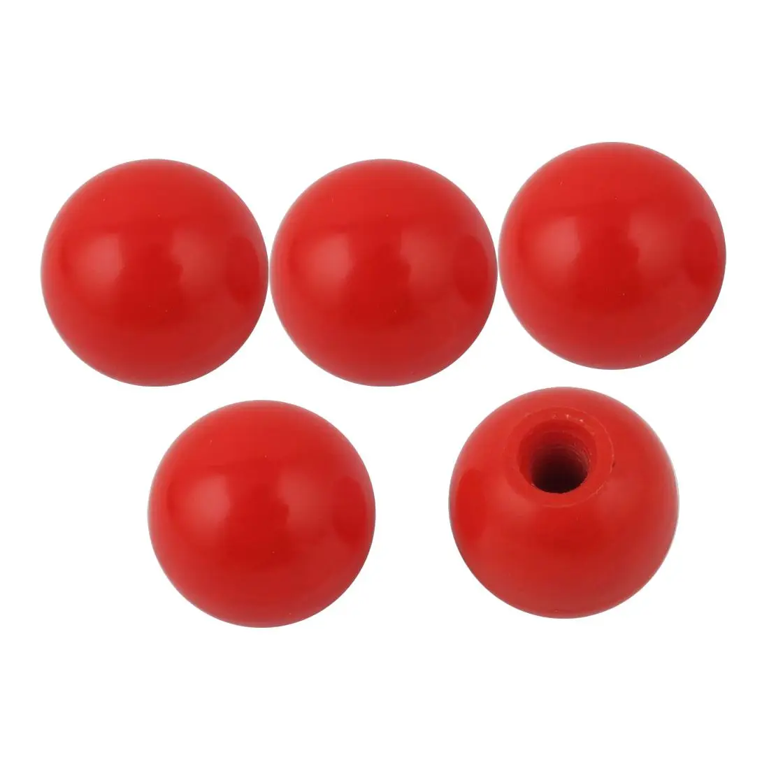 

5pcs red 32mm diameter ball knob with M8 thread inserted for machine tool