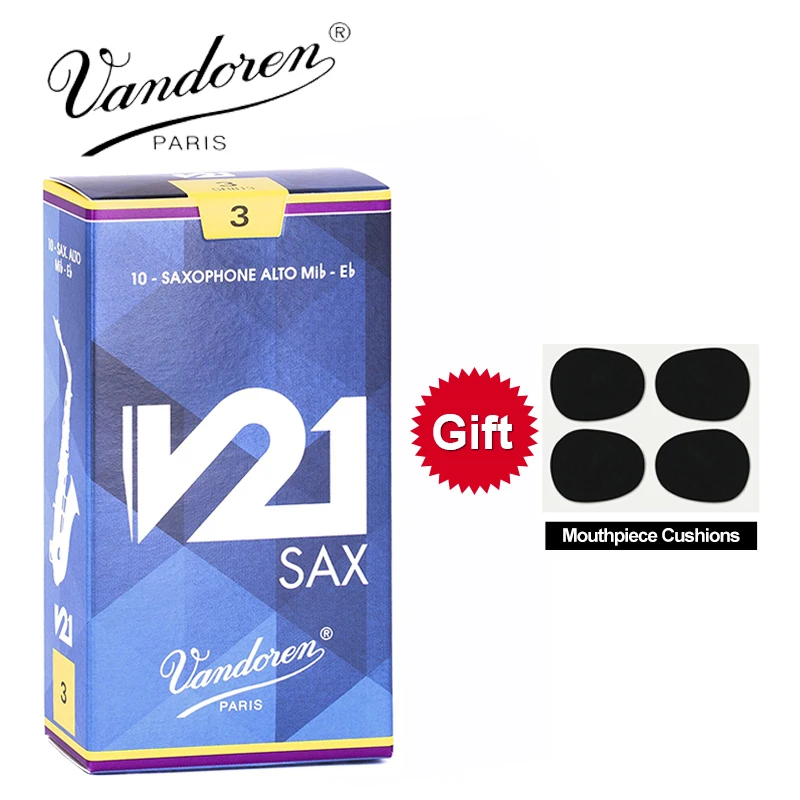 Франция Vandoren V21 альт Саксофон Рид Сила 2,5#3#3,5# коробка из 10 [с подарком]