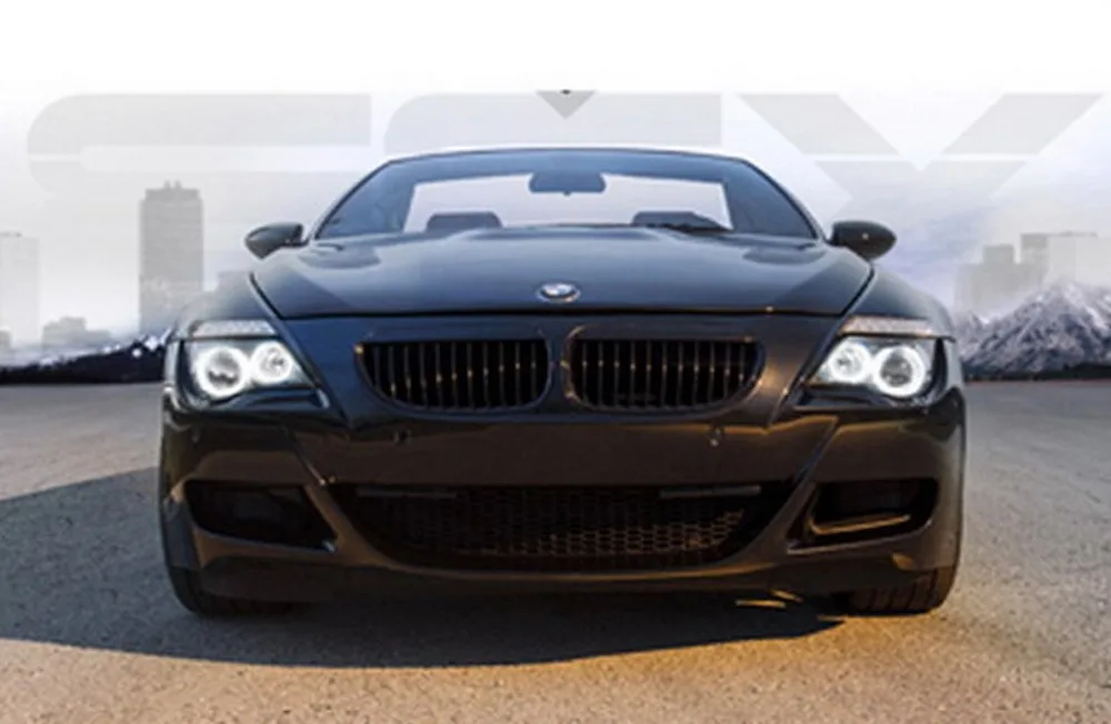 ANGRONG 2x Светодиодные Габаритные лампы Angel Eyes 80 Вт H8 фары для BMW 5 6 серии E60 E61 E63 E64 08