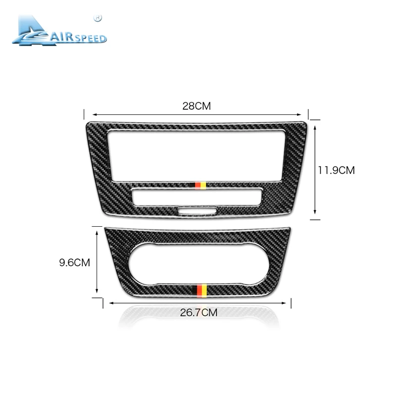 Airspeed для Mercedes Benz GLE- аксессуары из углеродного волокна для салона автомобиля центральная консоль CD AC панель накладка наклейки