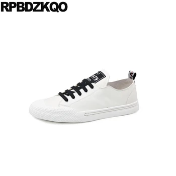 

casual skate runway famous white black sneakers trainers new comfort men shoes italy brand high quality european real leather