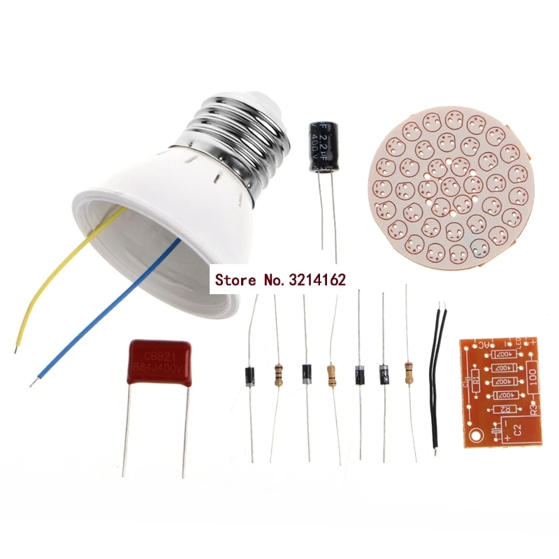 Energy Saving 38 LEDs Lamps DIY Kits Electronic Suite Hot Selling 07NOV