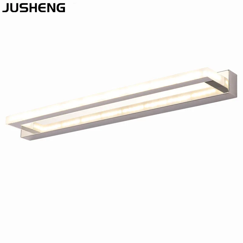 JUSHENG الحديثة مرآة حمام ليد أضواء داخلي 9 W 42 سنتيمتر الفولاذ المقاوم للصدأ الاكريليك حمام الغرور جدار أضواء JUSHENG الحديثة مرآة حمام ليد أضواء داخلي 9 W 42 سنتيمتر الفولاذ المقاوم للصدأ الاكريليك حمام الغرور جدار أضواء