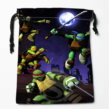 V# bD66 новые подростковые мутанты Черепашки Ниндзя на заказ напечатанные приемные сумки компрессионного типа на шнурке размер 18X22 см 7 = 12JvD66