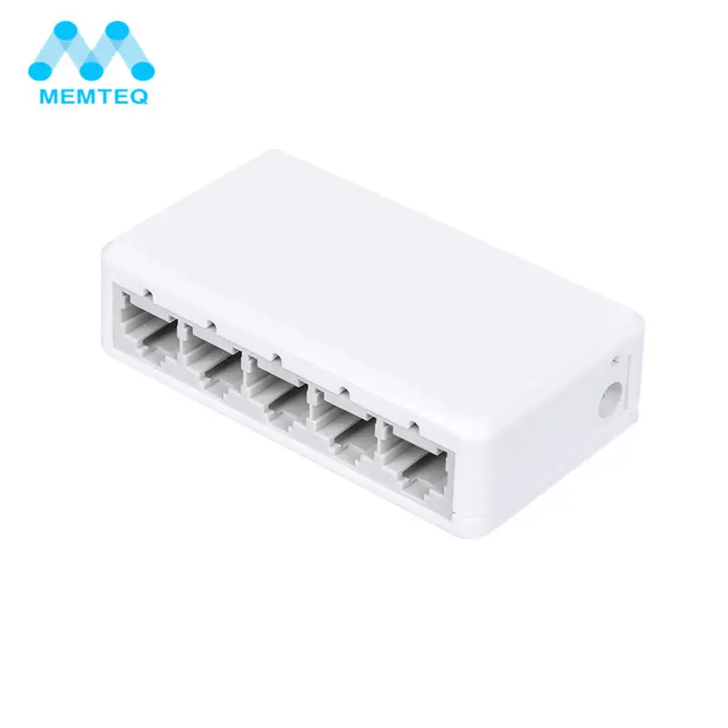 MEMTEQ мини сетевой коммутатор концентратор 5 портов 10/100 Мбит/с быстрая LAN Ethernet
