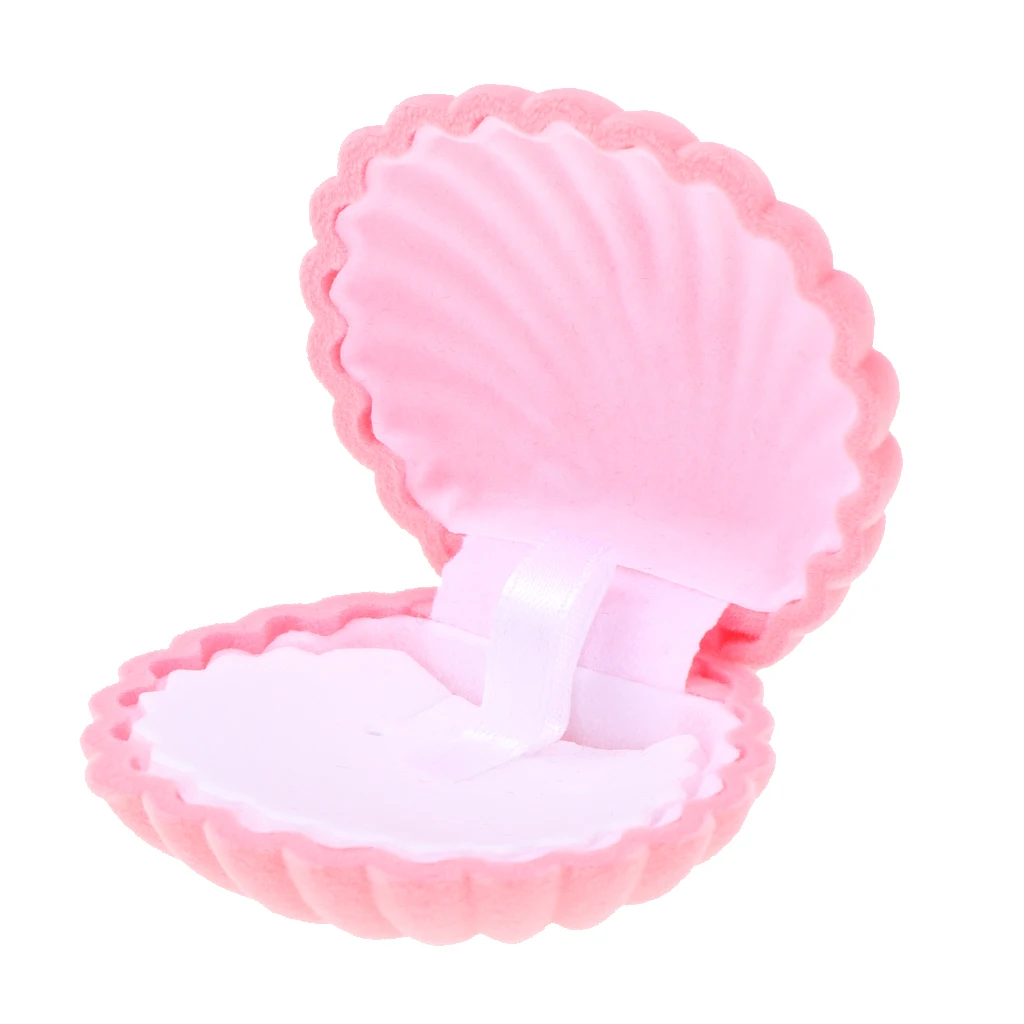 

Shell Jewelry Gift Ring Box for Personal Jewelry Necklace Storage Pink