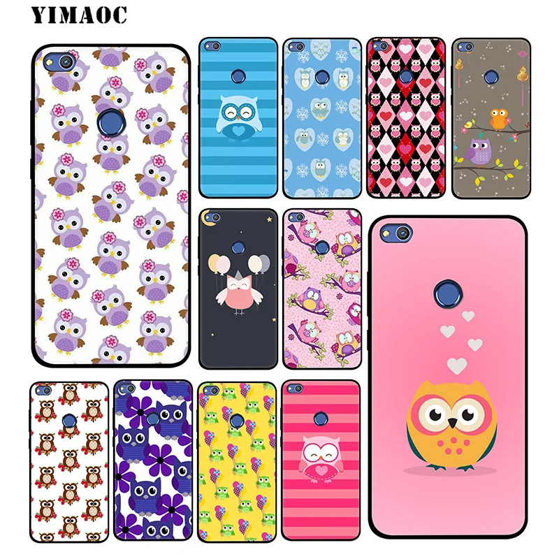 Мягкий чехол YIMAOC с милыми мультяшными совами для huawei mate 20 10 P30 P20 Pro P10 P9 P Smart Z 2019 &amp