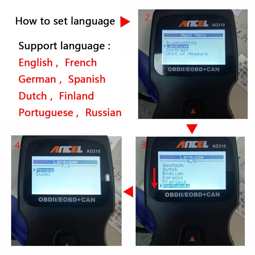 Ad310 obd2 автомобильный сканер инструкция