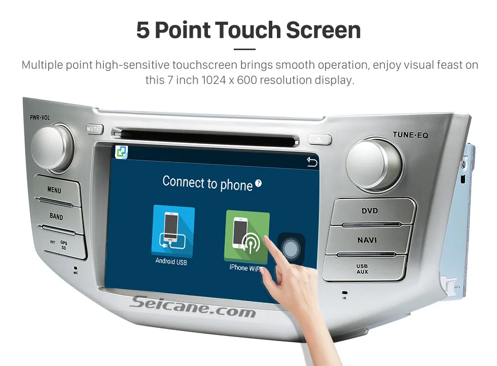 Seicane 2Din Android 8,0 HD" Автомобильный Радио gps мультимедийный плеер с 3g wifi для Lexus RX 400h RX 330 RX 350 RX 300 Toyota Harrier