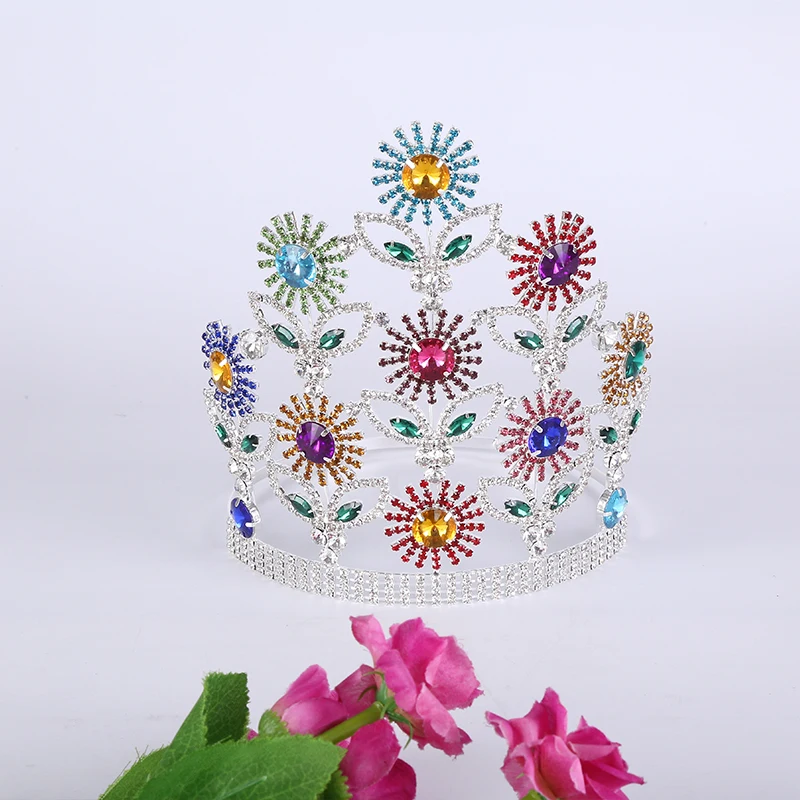 Colorful Child Tiara Headband Banquet Hair Crown Princess Tiaras and Crowns Women
