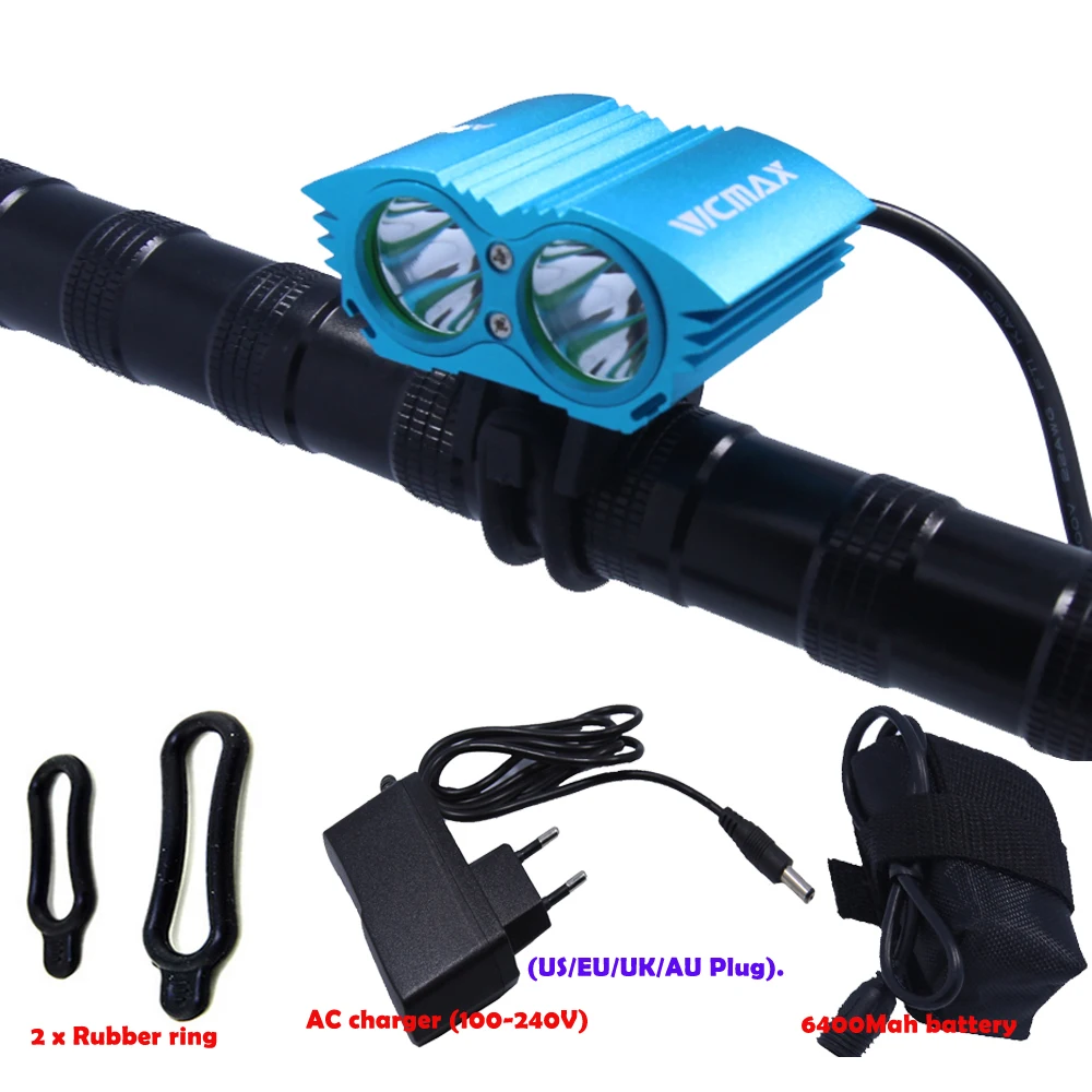 fahrrad akku usb led lampe vorne gabel