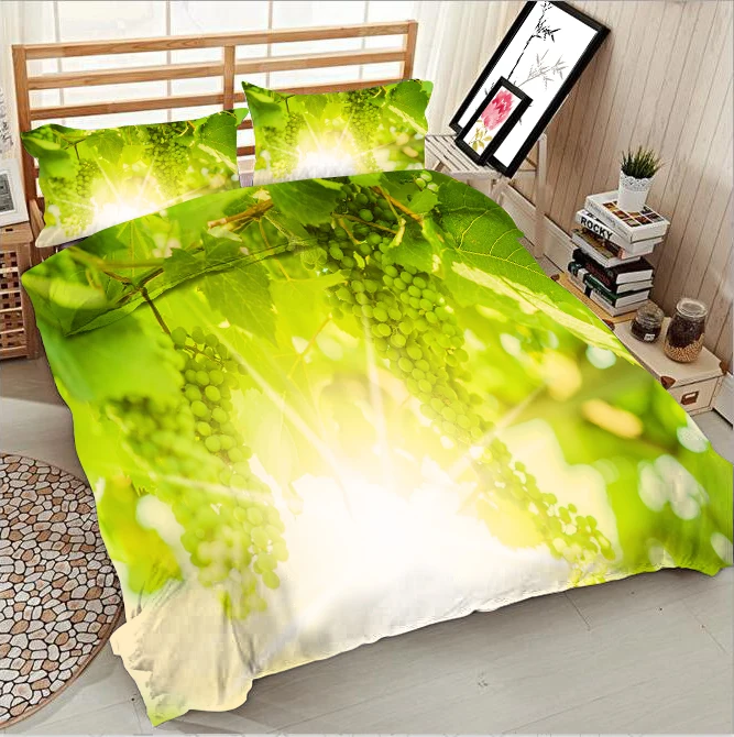 

Sunlight through the vine 3d effect photo bed linen can be customized photo pattern