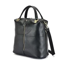 Известный бренд женские сумки из натуральной коровьей кожи сумка большая емкость Женская сумка через плечо Повседневная молния задняя упаковка