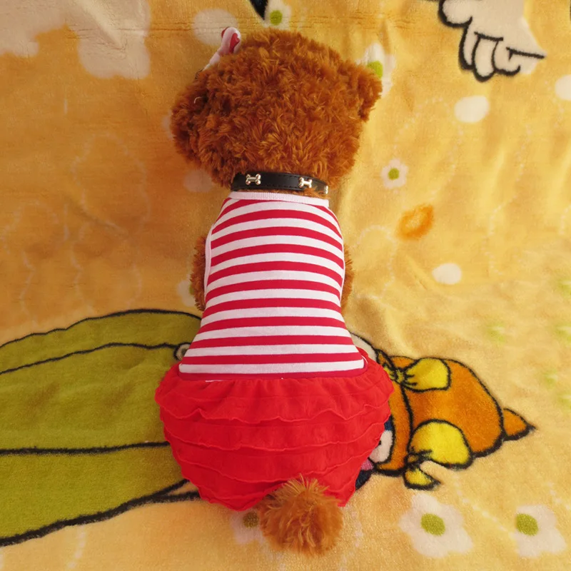 Новинка, милые платья для домашних животных, одежда для собак, платье принцессы, подходит для весны и лета