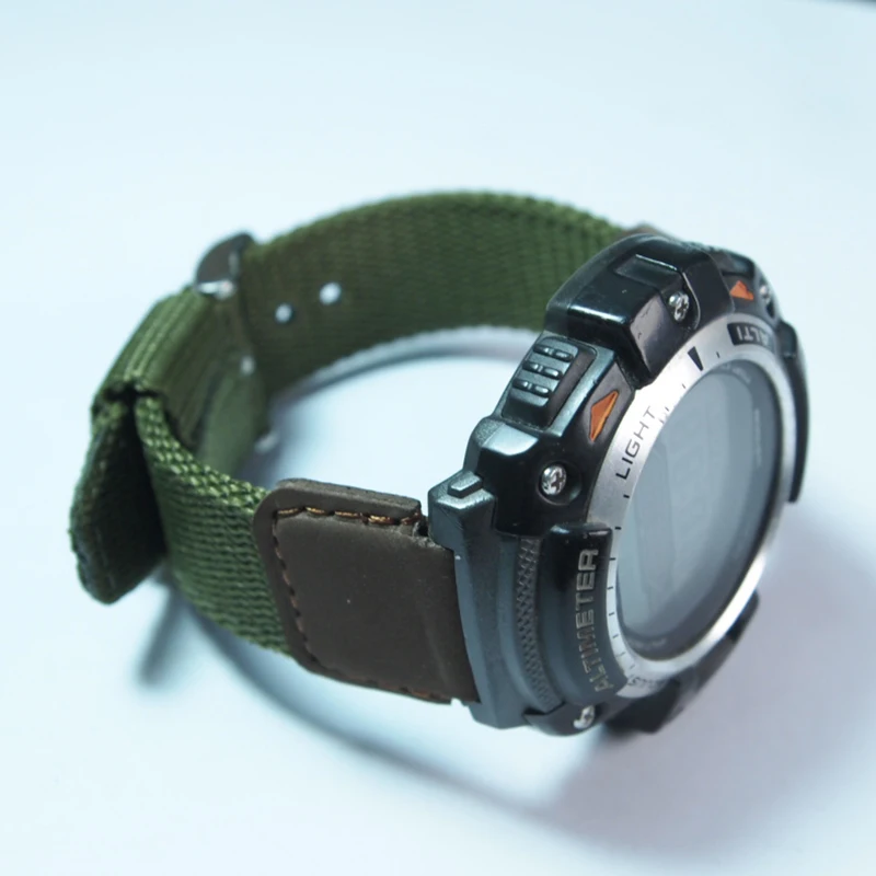 Prix pour 19mm de montre de remplacement de Courroie De bande pour CASIO SGW-300/400/AE-1000/AQ-S810 Conduite Sport nylon Bracelet Prix pour 19mm de montre de remplacement de Courroie De bande pour CASIO SGW-300/400/AE-1000/AQ-S810 Conduite Sport nylon Bracelet