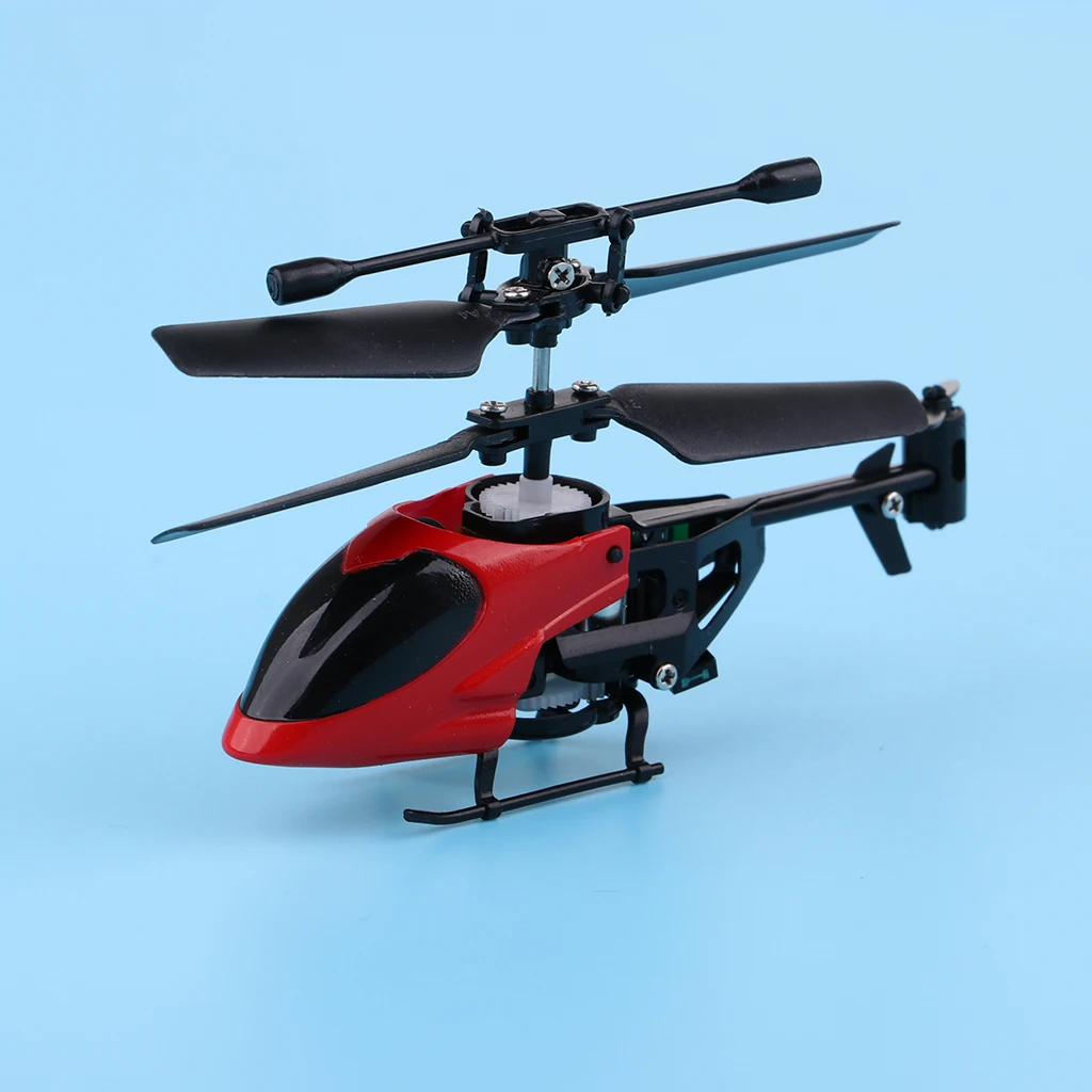 2 Channel Mini Alloy Micro Helicopter Toys Mini Infrared RC Cuspidal Blue/Black/Yellow/Red  Radio Control Helicopter Toys Box