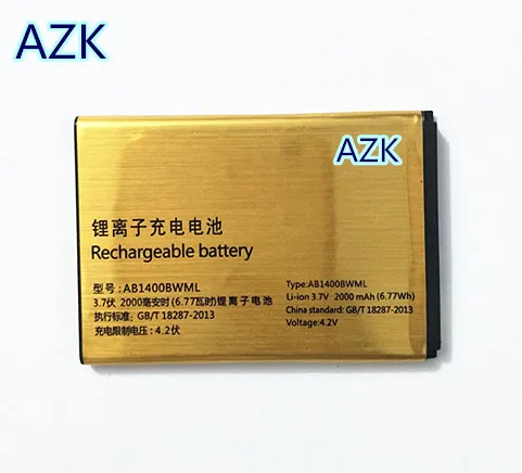 

AZK Gold AB1400BWML 3.7V 2000mAh Beeline Smart 3 smart3 BATP031400 Replacement Battery Free shipping+valid tracking code