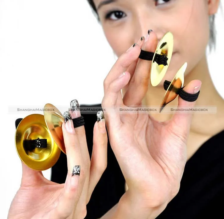 2 Pair 4pcs Belly Dance Finger Cymbals Zills Belly Dancing Accessories Decoration 10016928in