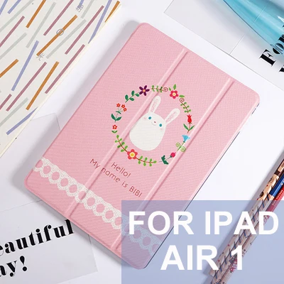 Чехол для планшета с милым кроликом из мультфильма для Mini 5, новинка, iPad 9,7, Air 1, 2, чехол с подставкой, анти-капля, для iPad 2, Mini, 1, 2, 3, 4, чехол - Цвет: C2 for iPad Air 1