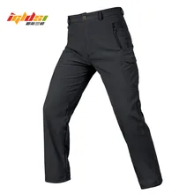 IGLDSI Акула кожа мягкая оболочка тактические военные камуфляжные брюки новинка мужские водонепроницаемые теплые для пейнтбола армейские теплые флисовые штаны