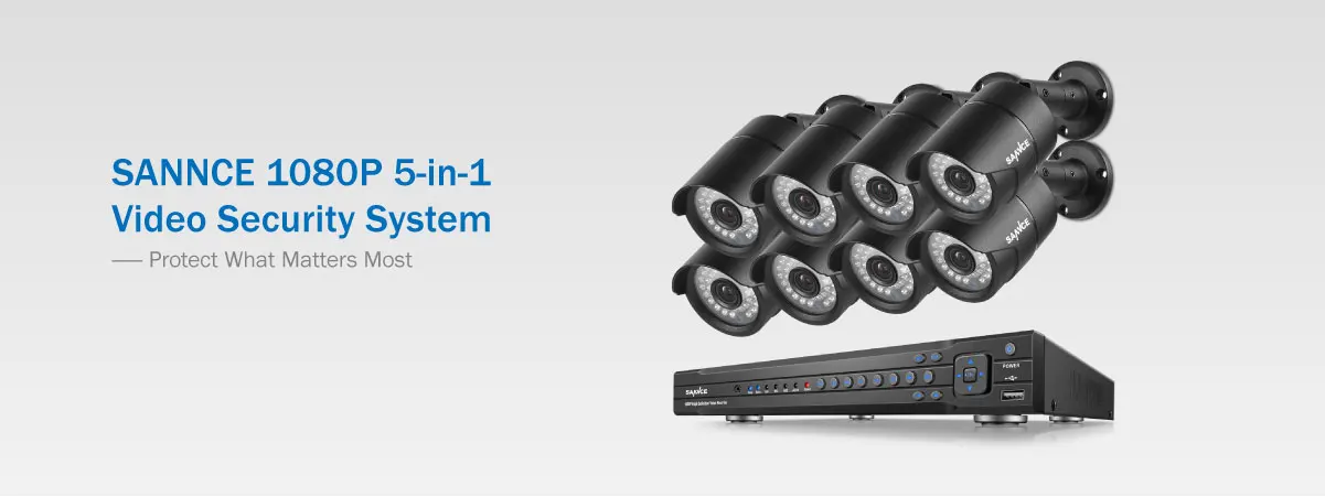Sannce 16CH 1080 P 2MP CCTV DVR Регистраторы 8 шт. 1080 P HD 1920*1080 в/Открытый безопасности пуля Камера Системы и 2 ТБ HDD ONVIF