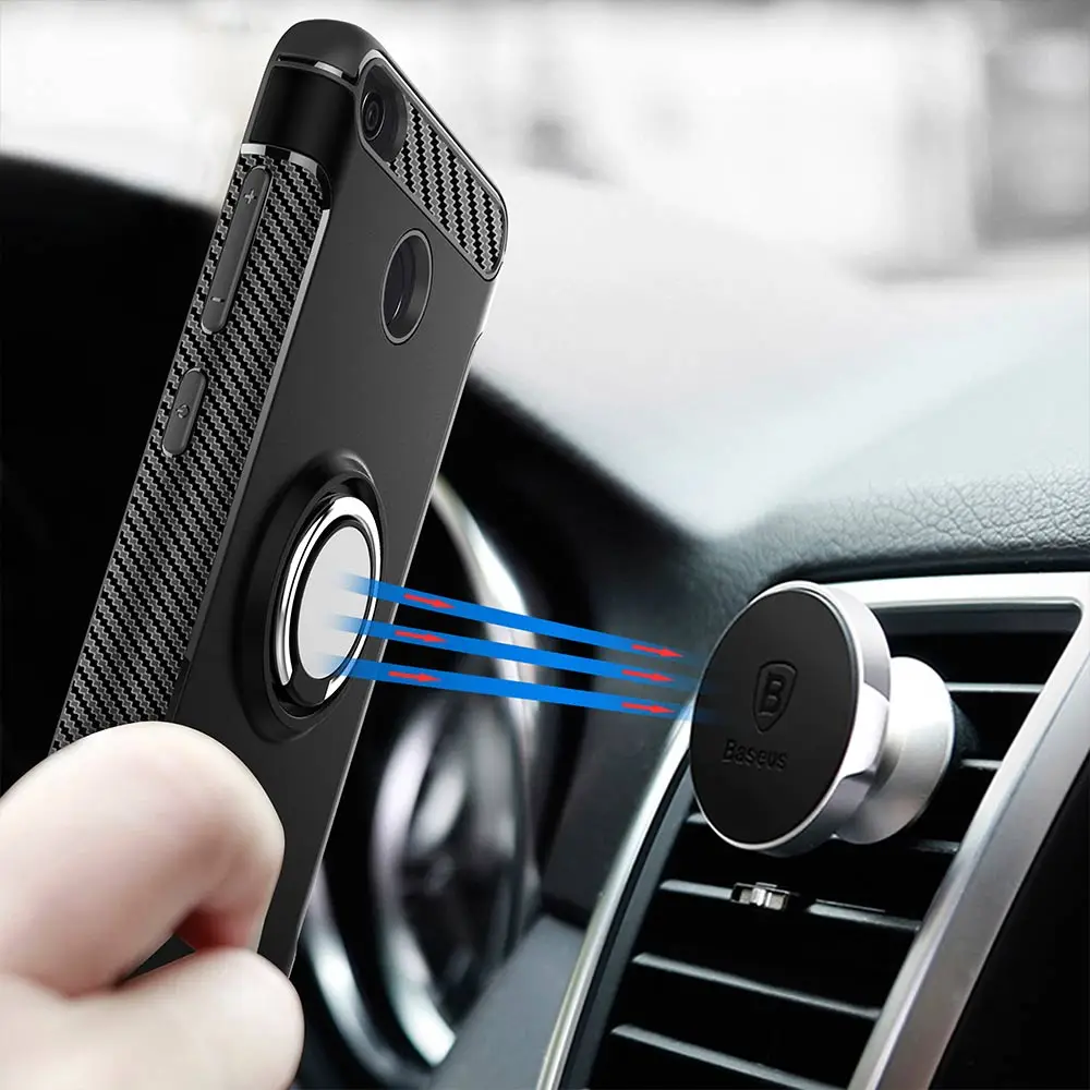 YOYO DEER Hybrid Case for Xiaomi Redmi 4X 4 Pro Prime Car Magnetic Holder Finger Ring TPU+PC Cover Phone Cases |