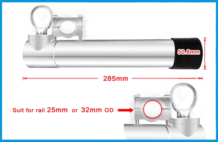 360 градусов регулируемый съемный держатель мульти направленная рейка из нержавеющей стали 316 удочка для рельса 25 мм до 32 мм Лодка