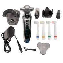 Electric Shaver Washable 4 Heads Rechargeable Razor For Men 4 Blade Shaving Razors Men Face Care 4D Floating Trimmer KEMEI 5181